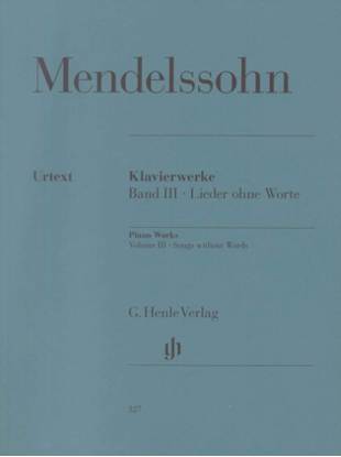 （３２７）メンデルスゾーン　ピアノ作品集３　無言歌集　（原典版／ヘンレ社）FELIX MENDELSSOHN BARTHOLDY Piano works Volume III - の画像