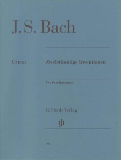 （５９１）バッハ２声のｲﾝｳﾞｪﾝｼｮﾝBWV772-786/原典版/ｼｪｲﾃﾞﾗｰ編　（原典版／ヘンレ社）JOHANN SEBASTIAN BACH Two Part Inventions Ullric の画像
