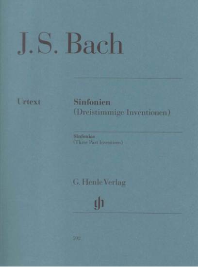 （５９２）バッハ　シンフォニア（三声のインヴェンション）　（原典版／ヘンレ社）JOHANN SEBASTIAN BACH Sinfonias (Three Part Invent の画像