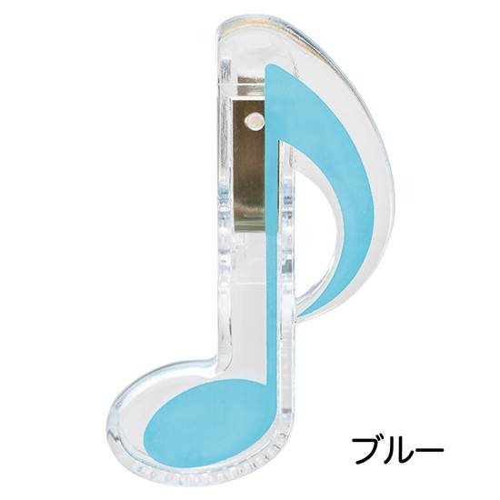 ８分音符クリップ　ブルー【発注単位：１０個】 の画像
