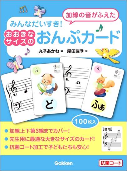 みんなだいすき！加線の音がふえた　おおきなサイズのおんぷカード の画像