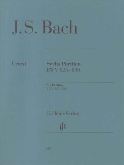 （５１８）バッハ　６つのパルティータBWV 825-830/原典版(改訂　（原典版／ヘンレ社） JOHANN SEBASTIAN BACH Six Partitas BWV 825-830 の画像