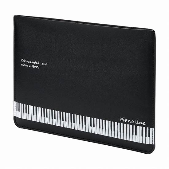 Piano line レザー調タブレットスリーブケース(鍵盤) の画像