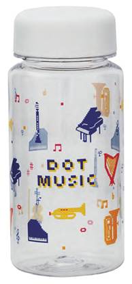 クリアボトル　３５０ｍｌ　ＤＯＴ　ＭＵＳＩＣ の画像