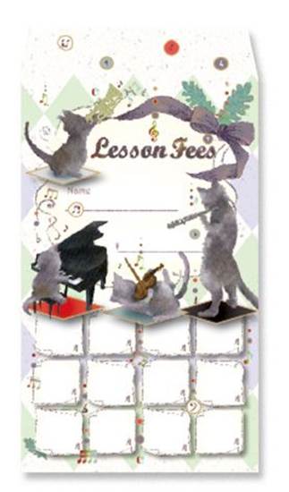 月謝袋　Ｆｏｕｒ　Ｃａｔ　Ｍｕｓｕｃｉａｎｓ【発注単位：１０枚】 の画像