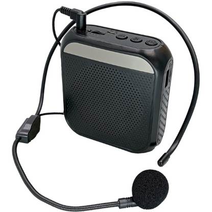 ハンズフリー小型拡声器　黒 の画像