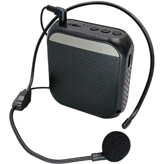 ハンズフリー小型拡声器　黒 の画像