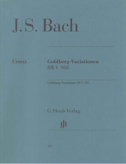 （１５９）バッハ　ゴールドベルグ変奏曲　（原典版／ヘンレ社）JOHANN SEBASTIAN BACH Goldberg Variations BWV 988 Rudolf Steglich (E の画像