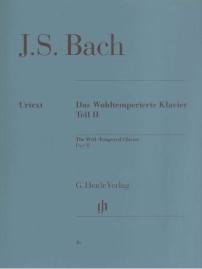 （１６）バッハ　平均律クラヴィーア曲集（２）　（原典版／ヘンレ社） JOHANN SEBASTIAN BACH The Well-Tempered Clavier Part II BWV 8 の画像