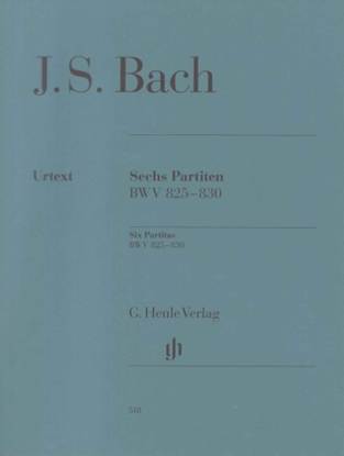 （５１８）バッハ　６つのパルティータBWV 825-830/原典版(改訂　（原典版／ヘンレ社） JOHANN SEBASTIAN BACH Six Partitas BWV 825-830 の画像