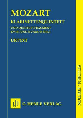 ＡＷ７８６　輸入　モーツァルト／クラリネット五重奏曲　イ長調　Ｋ．５８　および　断片　Ｋ．Ａｎｈ．９１（５１６ｃ）（原典版／ヘ の画像